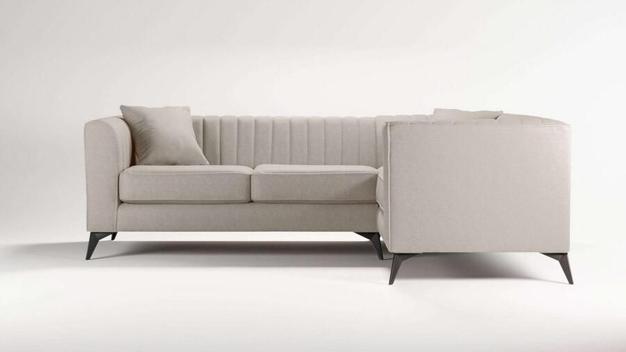 Home affaire Hoekbank MATTHEW L-vorm ideaal voor kleine ruimtes afmetingen B D H: 240 167 74 cm