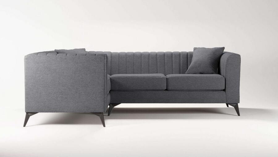 Home affaire Hoekbank MATTHEW L-vorm ideaal voor kleine ruimtes afmetingen B D H: 240 167 74 cm