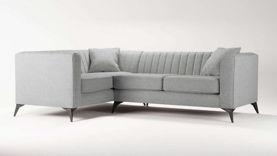 Home affaire Hoekbank MATTHEW L-vorm ideaal voor kleine ruimtes afmetingen B D H: 240 167 74 cm - Foto 3
