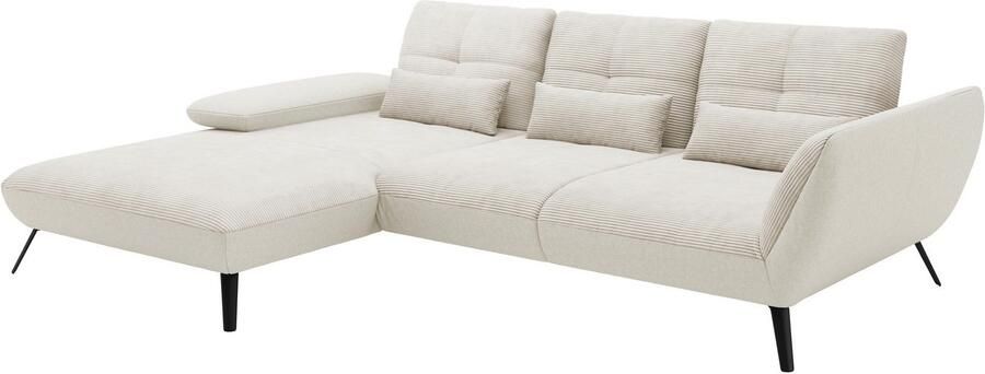 Places of Style Hoekbank Mikado L-vorm incl. zitdiepteverstelling en armleuningverstelling - Foto 3