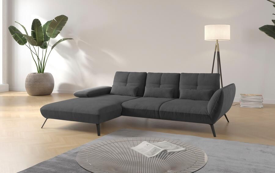 Places of Style Hoekbank Mikado L-vorm incl. zitdiepteverstelling en armleuningverstelling - Foto 5