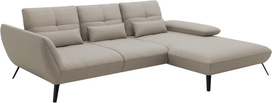 Places of Style Hoekbank Mikado L-vorm incl. zitdiepteverstelling en armleuningverstelling - Foto 3