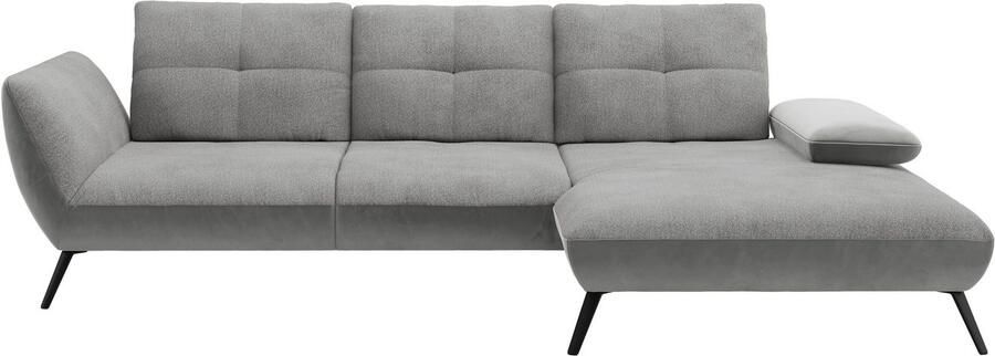 Places of Style Hoekbank Mikado L-vorm incl. zitdiepteverstelling en armleuningverstelling - Foto 4