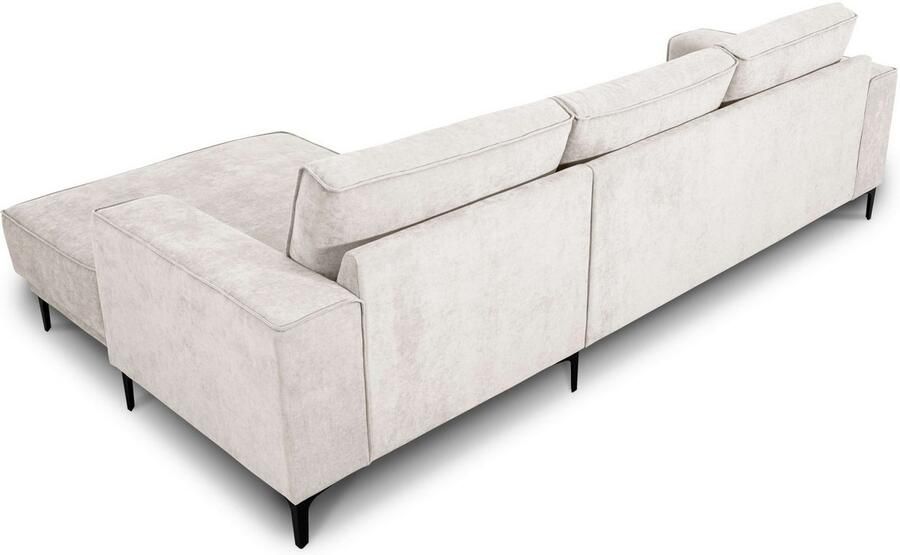 Places of Style Hoekbank Oland structuur platweefsel luxe microvezel bouclé - Foto 5