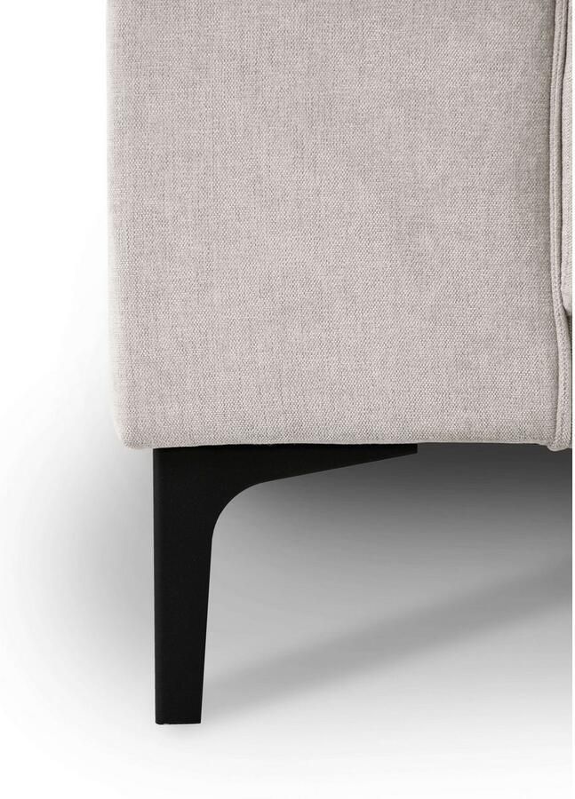 Places of Style Hoekbank Oland structuur platweefsel luxe microvezel bouclé