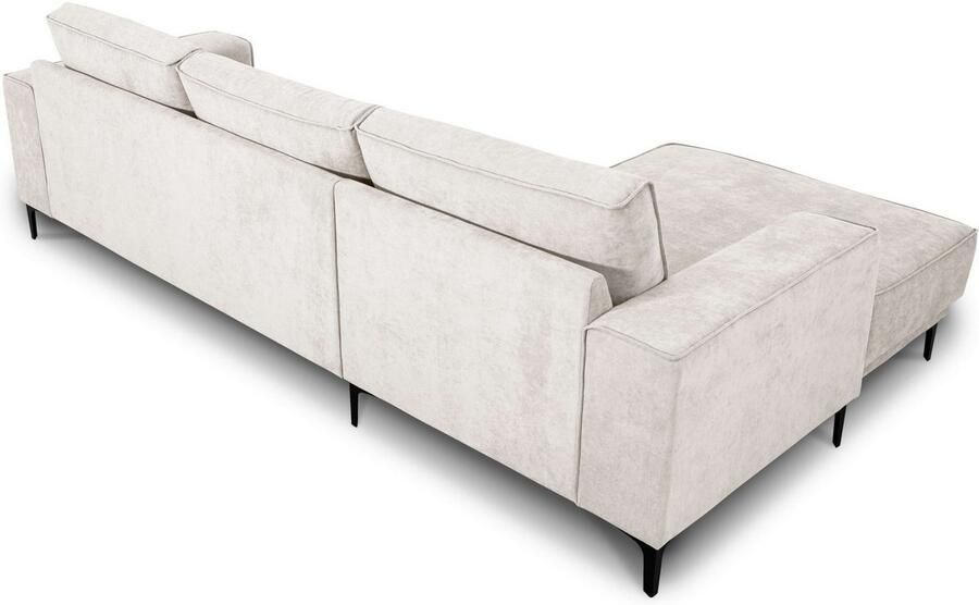 Places of Style Hoekbank Oland structuur platweefsel luxe microvezel bouclé - Foto 5