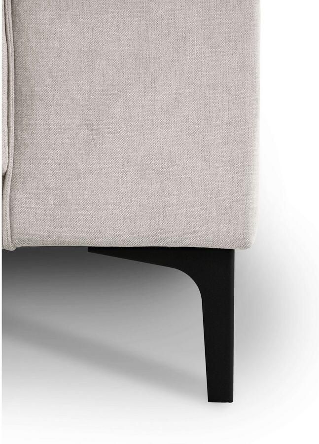 Places of Style Hoekbank Oland structuur platweefsel luxe microvezel bouclé