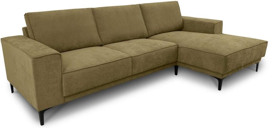 Places of Style Hoekbank Oland structuur platweefsel luxe microvezel bouclé - Foto 7