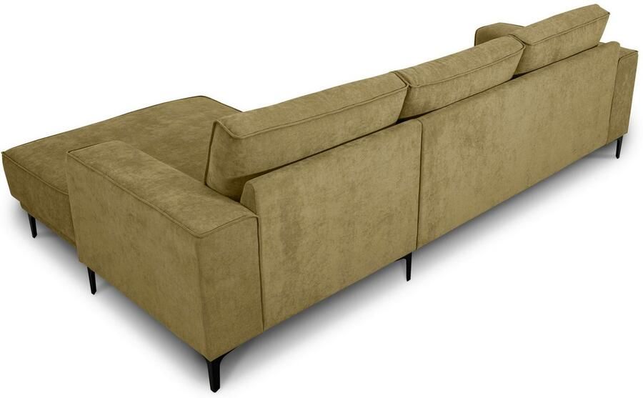 Places of Style Hoekbank Oland structuur platweefsel luxe microvezel bouclé - Foto 5