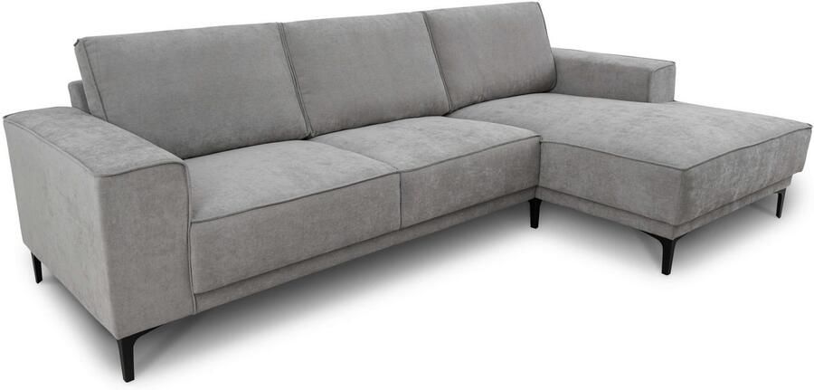 Places of Style Hoekbank Oland structuur platweefsel luxe microvezel bouclé - Foto 7