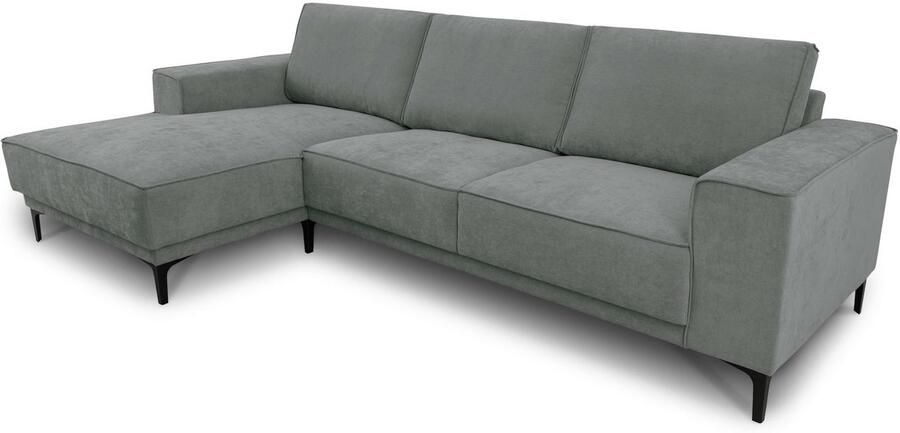 Places of Style Hoekbank Oland structuur platweefsel luxe microvezel bouclé - Foto 7