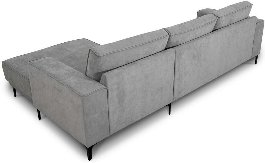 Places of Style Hoekbank Oland structuur platweefsel luxe microvezel bouclé - Foto 5