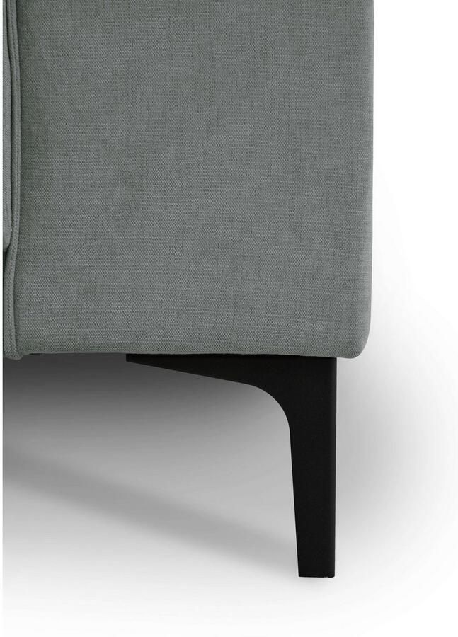 Places of Style Hoekbank Oland structuur platweefsel luxe microvezel bouclé