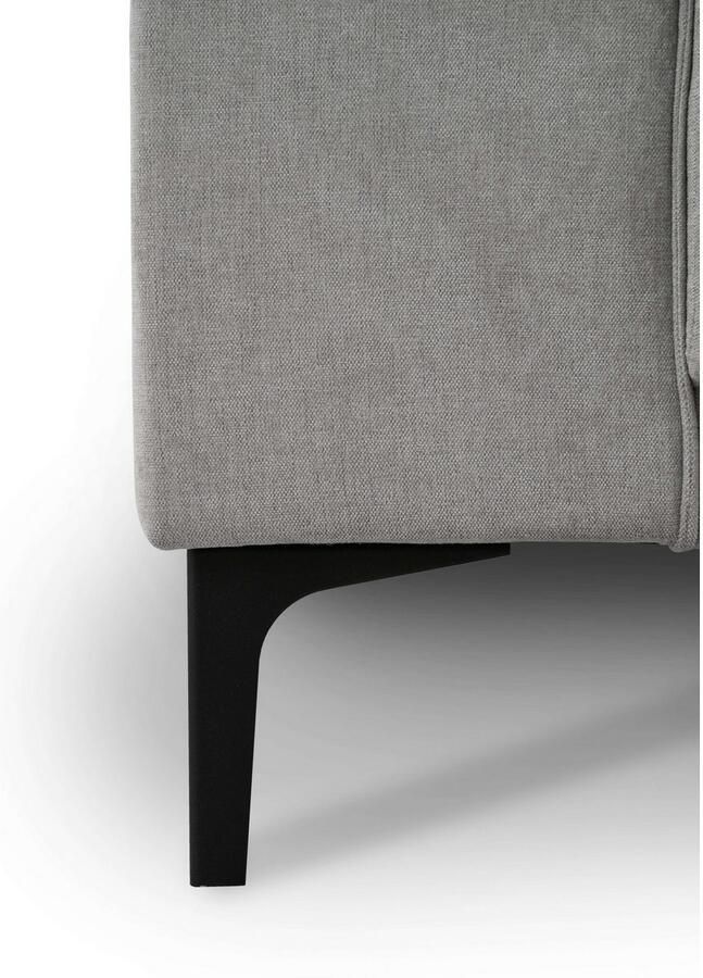 Places of Style Hoekbank Oland structuur platweefsel luxe microvezel bouclé