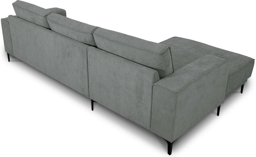 Places of Style Hoekbank Oland structuur platweefsel luxe microvezel bouclé - Foto 5