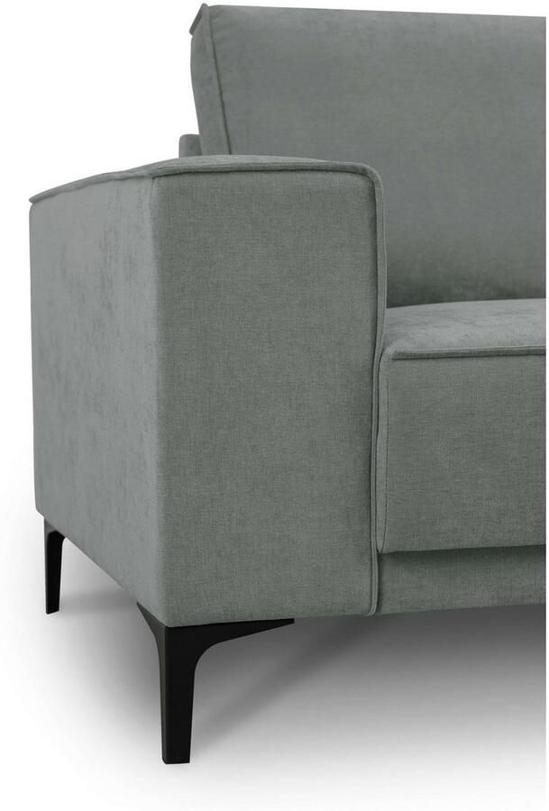 Places of Style Zithoek XXL bank Oland structuur platweefsel luxe microvezel bouclé - Foto 3