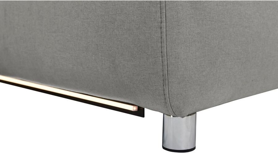 Home affaire 3-zitsbank Pareli 229 cm handmatige en elektrische relaxfunctie in 2 zits USB verstelbare hoofdsteun LED-verlichting in echt leer kunstleer geweven stof - Foto 5