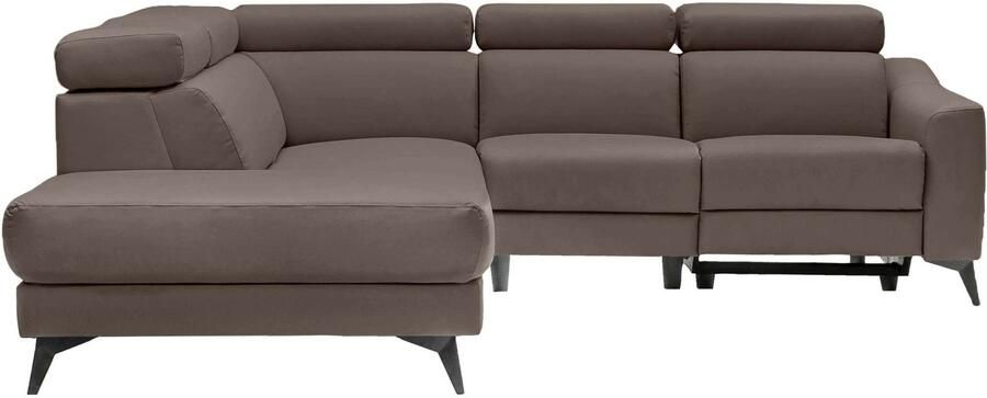 Places of Style Hoekbank Valerio met 1 elektrische relaxfunctie en usb-aansluiting - Foto 7