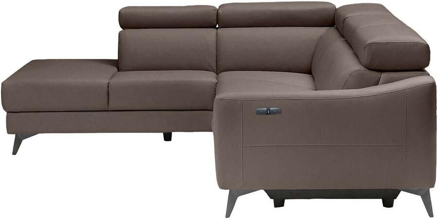 Places of Style Hoekbank Valerio met 1 elektrische relaxfunctie en usb-aansluiting - Foto 3
