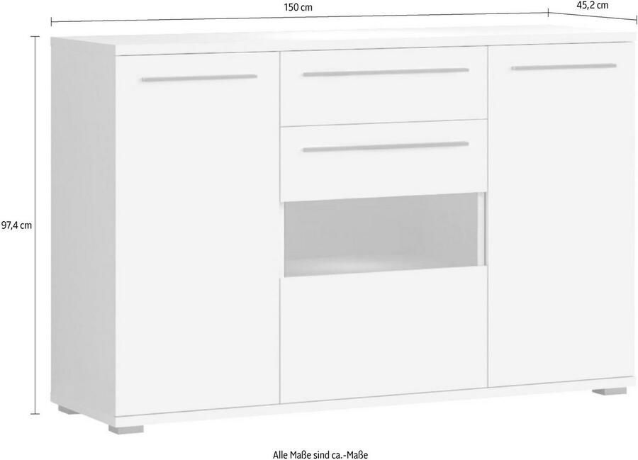 Places of Style Kast Piano UV-gecoat soft close-functie