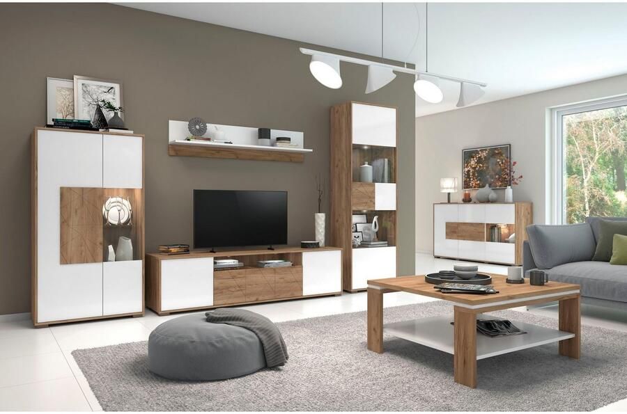 Places of Style Vitrinekast Stela met push-to-open en soft-closefunctie - Foto 2