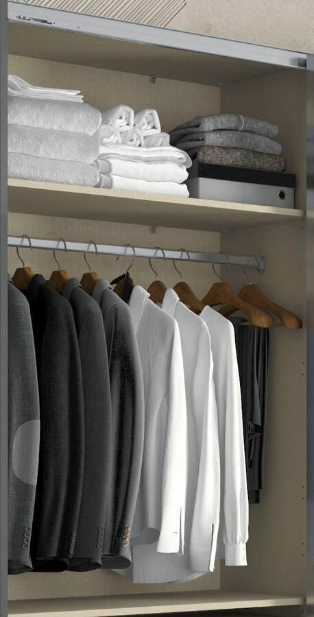 Places of Style Kledingkast Onyx Zweefdeurkast inclusief Interieur FSC-gecertificeerd - Foto 5
