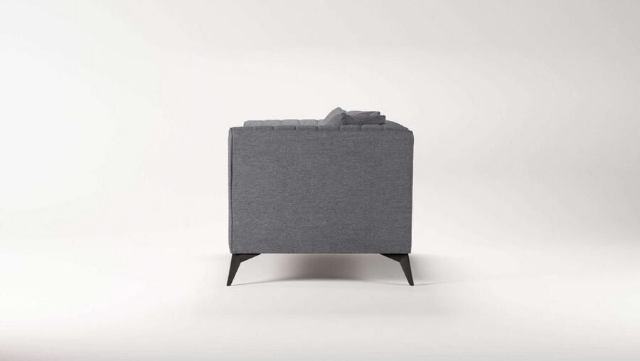 Places of Style Loveseat MATTHEW loungestoel afmetingen B D H: 130 86 74 cm incl. sierkussen fijne stiksels in de rug belastbaar tot 200kg - Foto 2