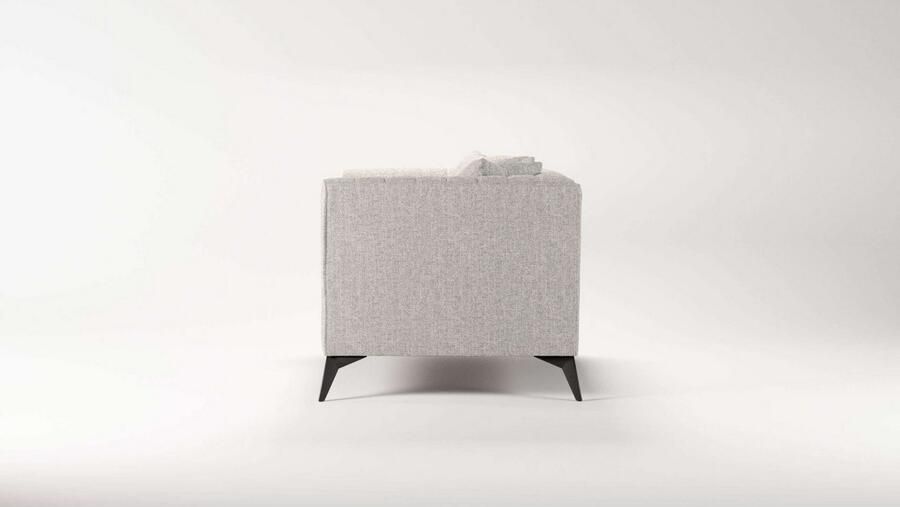 Places of Style Loveseat MATTHEW loungestoel afmetingen B D H: 130 86 74 cm incl. sierkussen fijne stiksels in de rug belastbaar tot 200kg - Foto 3