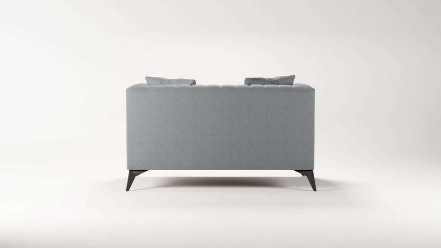 Places of Style Loveseat MATTHEW loungestoel afmetingen B D H: 130 86 74 cm incl. sierkussen fijne stiksels in de rug belastbaar tot 200kg - Foto 2