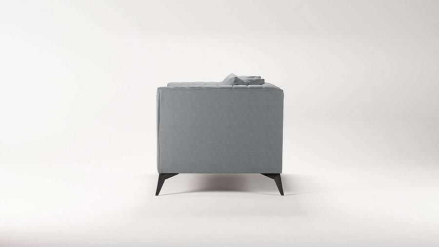 Places of Style Loveseat MATTHEW loungestoel afmetingen B D H: 130 86 74 cm incl. sierkussen fijne stiksels in de rug belastbaar tot 200kg - Foto 3