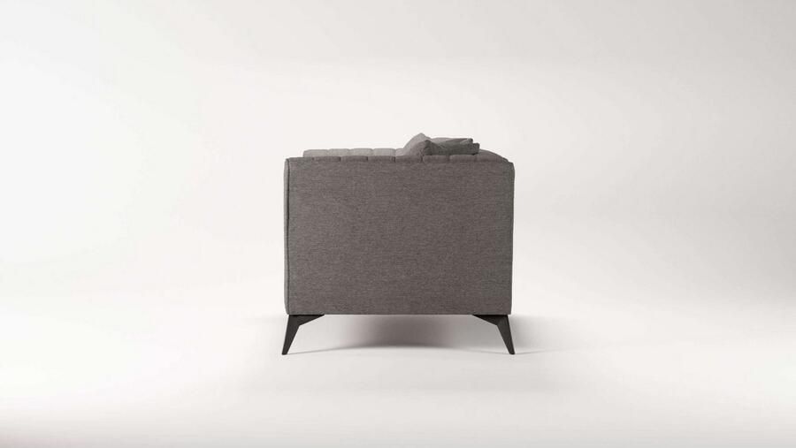 Places of Style Loveseat MATTHEW loungestoel afmetingen B D H: 130 86 74 cm incl. sierkussen fijne stiksels in de rug belastbaar tot 200kg - Foto 3