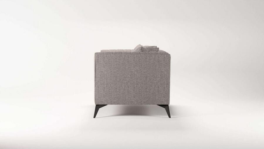 Places of Style Loveseat MATTHEW loungestoel afmetingen B D H: 130 86 74 cm incl. sierkussen fijne stiksels in de rug belastbaar tot 200kg - Foto 3