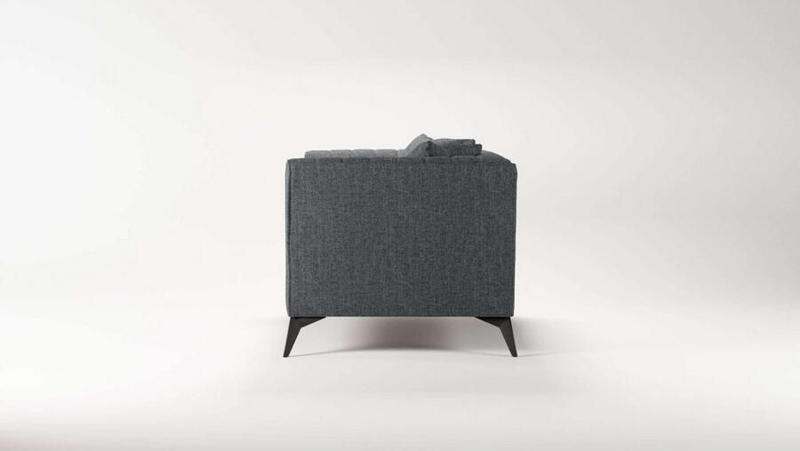 Places of Style Loveseat MATTHEW loungestoel afmetingen B D H: 130 86 74 cm incl. sierkussen fijne stiksels in de rug belastbaar tot 200kg - Foto 2