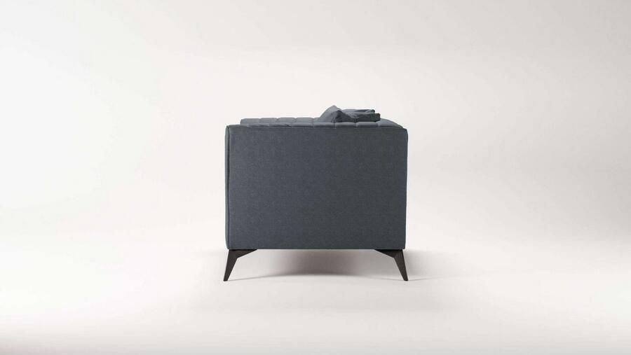 Places of Style Loveseat MATTHEW loungestoel afmetingen B D H: 130 86 74 cm incl. sierkussen fijne stiksels in de rug belastbaar tot 200kg - Foto 3