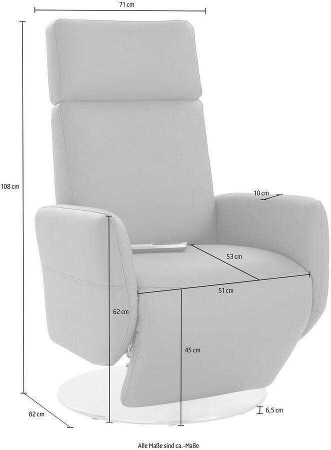 Places of Style Relaxfauteuil Cobra in mt. s naar keuze met motor en opstahulp - Foto 3