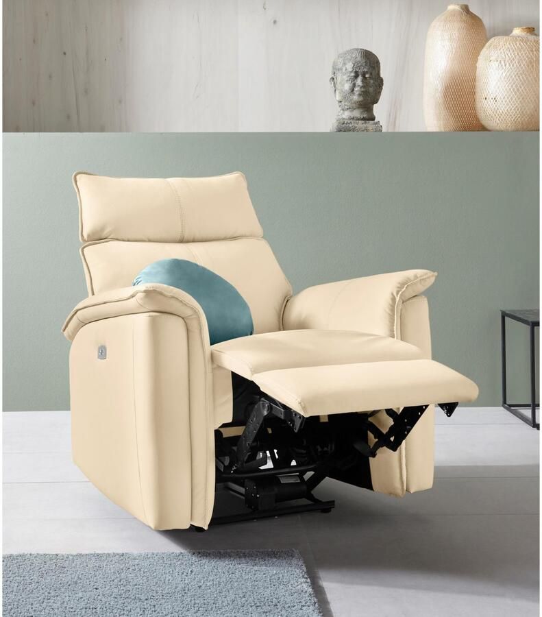 Places of Style Relaxfauteuil Zola TV-stoel met slaapfunctie stoel voor woonkamer met elektrische relaxfunctie en usb-aansluiting breedte 87 cm - Foto 4
