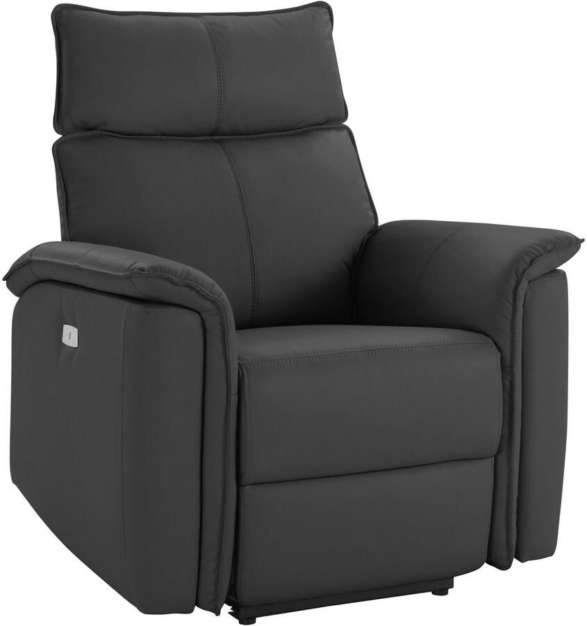 Places of Style Relaxfauteuil Zola TV-stoel met slaapfunctie stoel voor woonkamer met elektrische relaxfunctie en usb-aansluiting breedte 87 cm - Foto 2