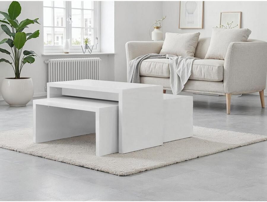 Places of Style Salontafel Piano UV gelakt set van 2