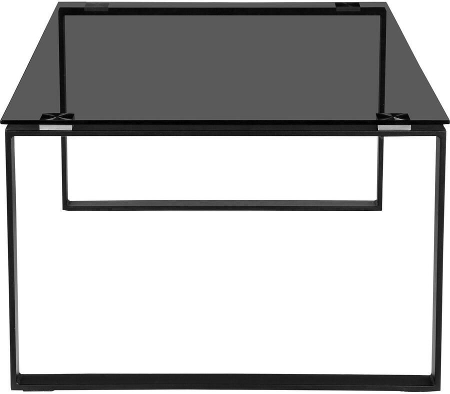 Places of Style Salontafel Simsbury Tafelblad van gehard glas 0 8 cm onderstel van metaal hoogte 45 cm - Foto 3