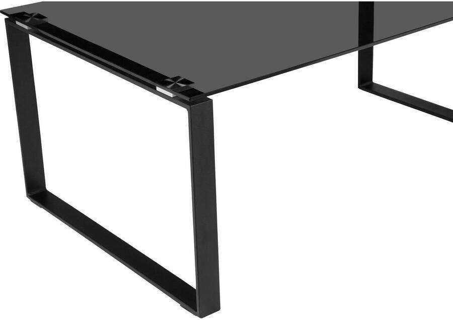 Places of Style Salontafel Simsbury Tafelblad van gehard glas 0 8 cm onderstel van metaal hoogte 45 cm - Foto 4