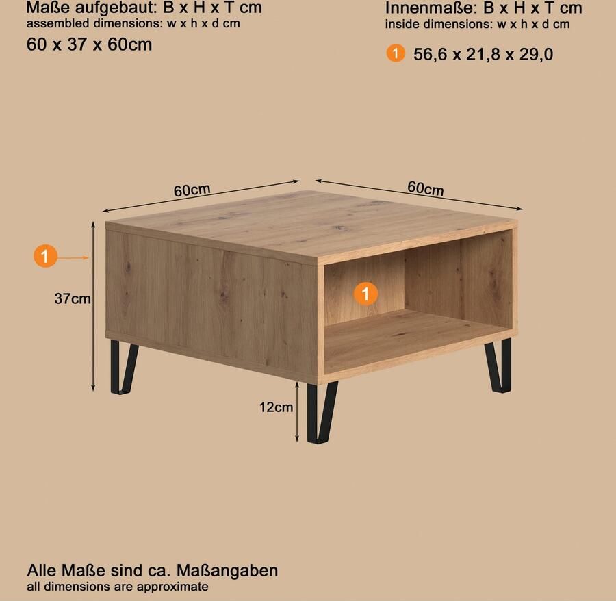 Places of Style Salontafel Tarragona Veel bergruimte - Foto 2