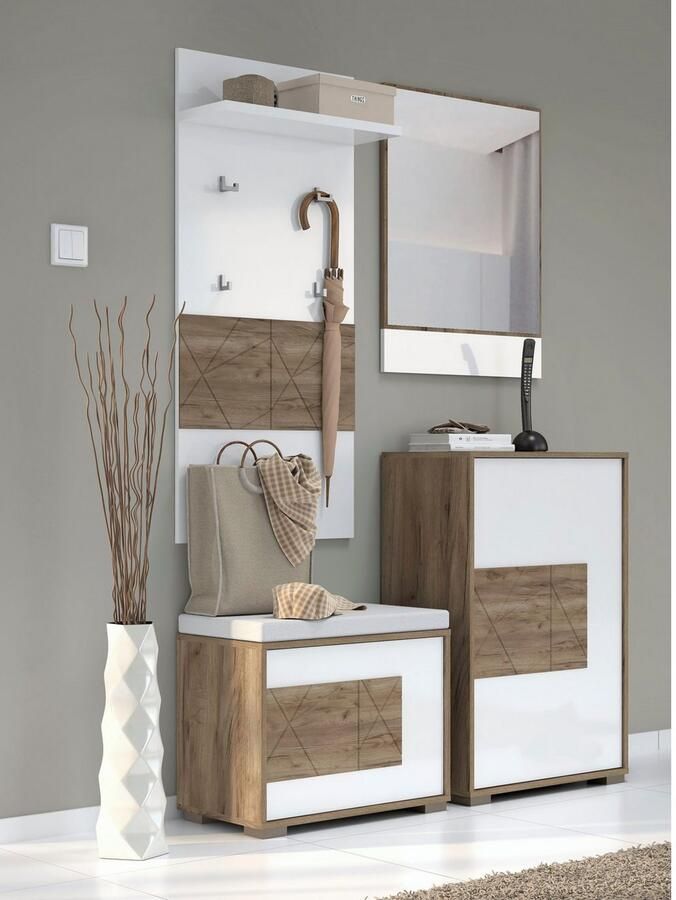 Places of Style Schoenenkast Stela met push-to-openfunctie en wit uv-gelakt front - Foto 3