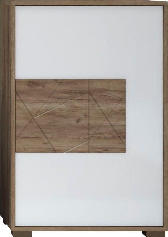 Places of Style Schoenenkast Stela met push-to-openfunctie en wit uv-gelakt front - Foto 8