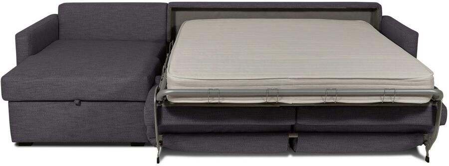 Places of Style Slaapbank GOLDPOINT hoekbank 264 cm ligoppervlak (140 200 cm) L-vorm Slaapfunctie Bonell-binnenveringsmatras en volwaardige bedfunctie - Foto 6