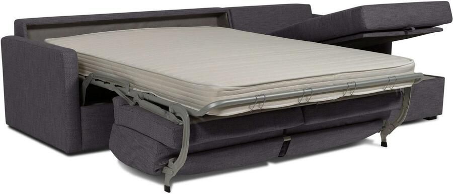 Places of Style Slaapbank GOLDPOINT hoekbank 264 cm ligoppervlak (140 200 cm) L-vorm Slaapfunctie Bonell-binnenveringsmatras en volwaardige bedfunctie - Foto 3