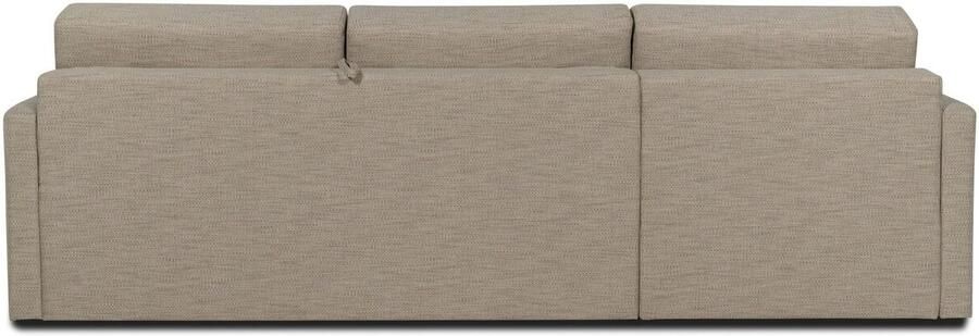 Places of Style Slaapbank GOLDPOINT hoekbank 264 cm ligoppervlak (140 200 cm) L-vorm Slaapfunctie Bonell-binnenveringsmatras en volwaardige bedfunctie - Foto 9