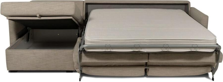 Places of Style Slaapbank GOLDPOINT hoekbank 264 cm ligoppervlak (140 200 cm) L-vorm Slaapfunctie Bonell-binnenveringsmatras en volwaardige bedfunctie - Foto 7
