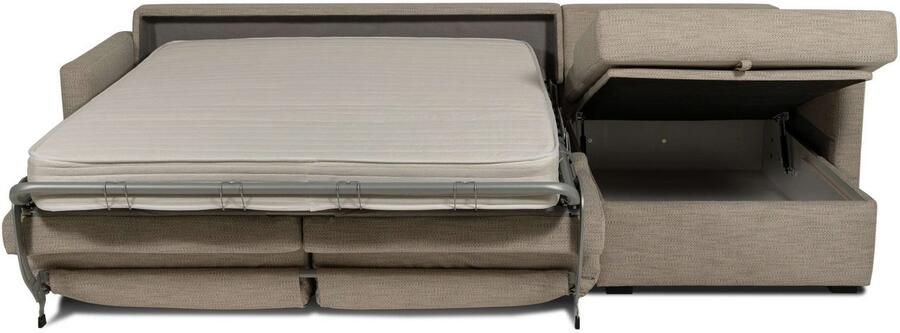 Places of Style Slaapbank GOLDPOINT hoekbank 264 cm ligoppervlak (140 200 cm) L-vorm Slaapfunctie Bonell-binnenveringsmatras en volwaardige bedfunctie - Foto 6