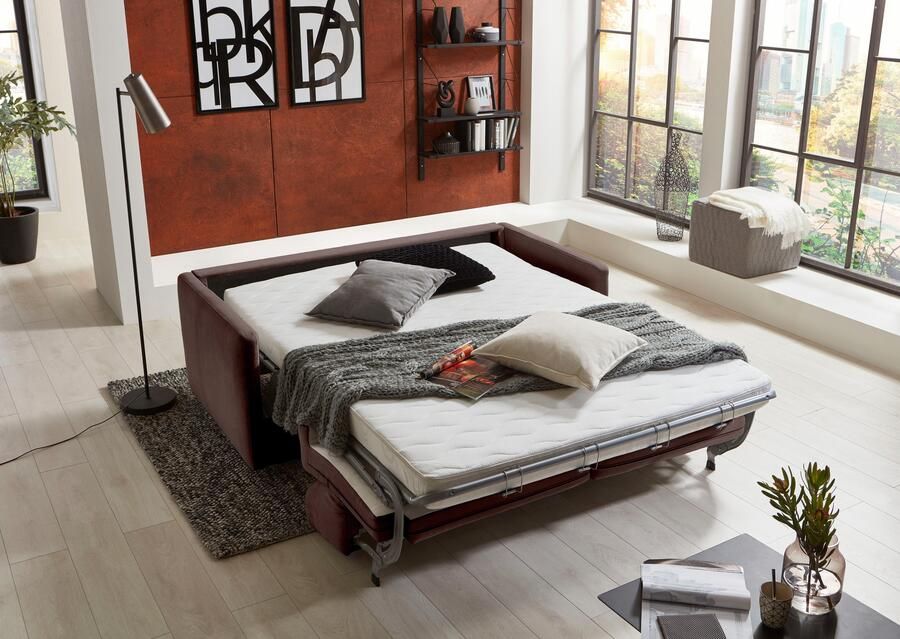 Places of Style Slaapbank Limoen geschikt voor vaste slapers inclusief hoogwaardige matras