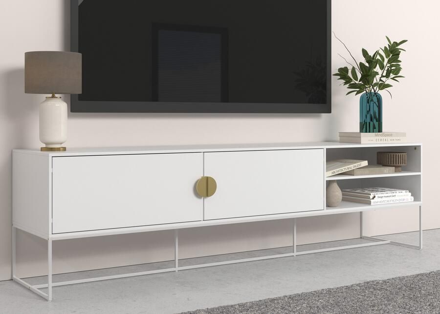 Places of Style Tv-meubel Abito Commode met kabeldoorvoer inlegplank breedte 180 cm - Foto 5